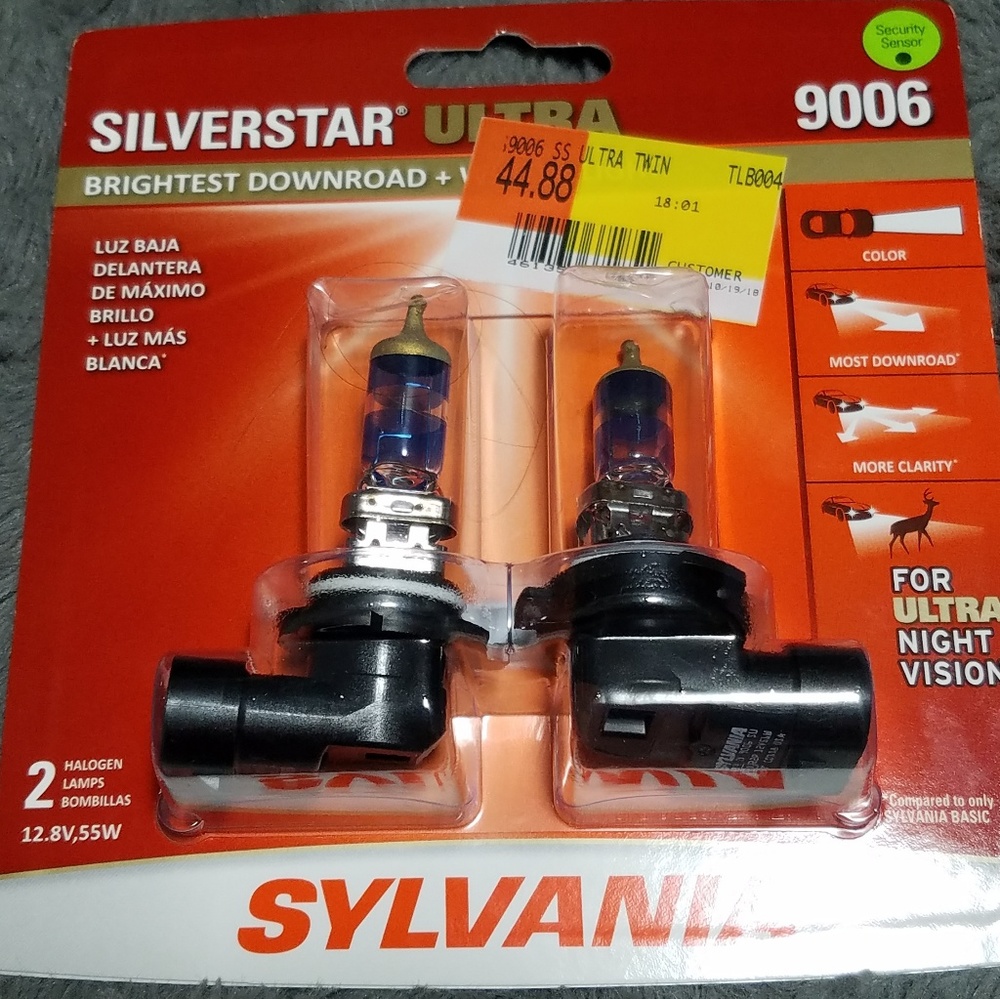 Sylvania silverstarultra headlight bulbs